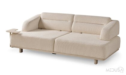 Medusa Home Mobilya - Veneda Yan Sehpalı Üçlü Koltuk