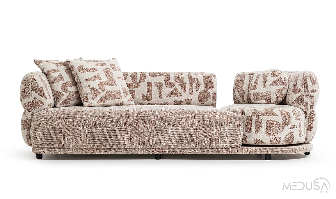 Medusa Home Mobilya - Ventoy Döner Mekanizmalı Üçlü Koltuk