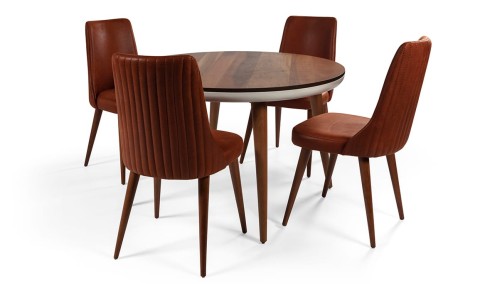 Medusa Home Mobilya - Vera Yuvarlak Mutfak Masası