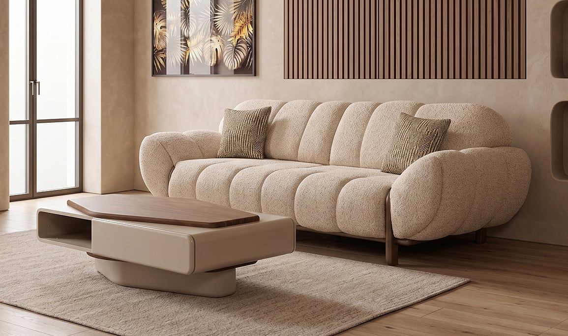 Medusa Home Mobilya - Versace Üçlü Koltuk