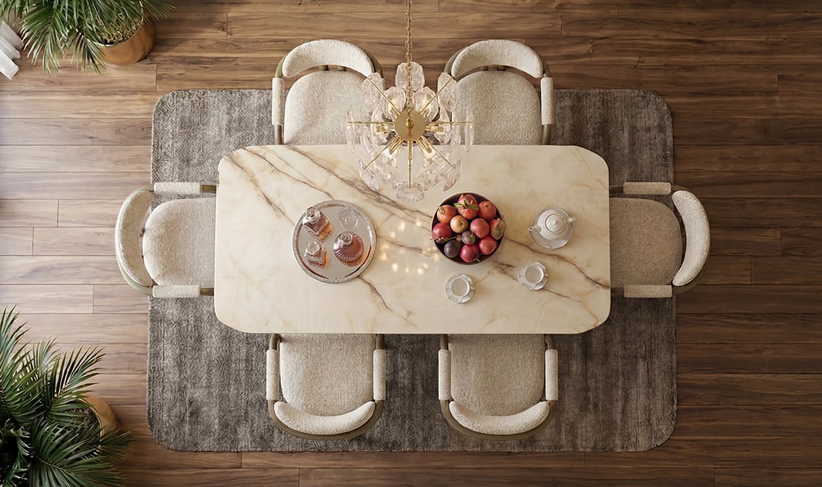 Medusa Home Mobilya - Versace Yemek Masası