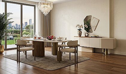 Medusa Home Mobilya - Versace Yemek Odası