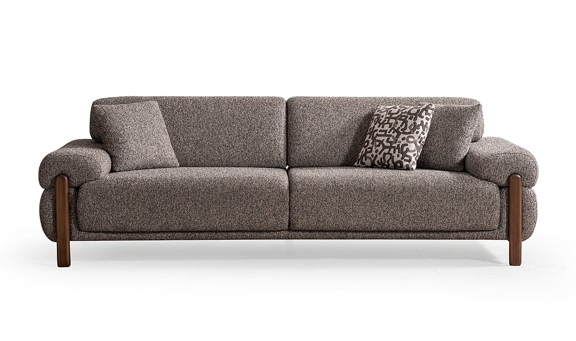 Medusa Home Mobilya - Vesta Antrasit Üçlü Koltuk