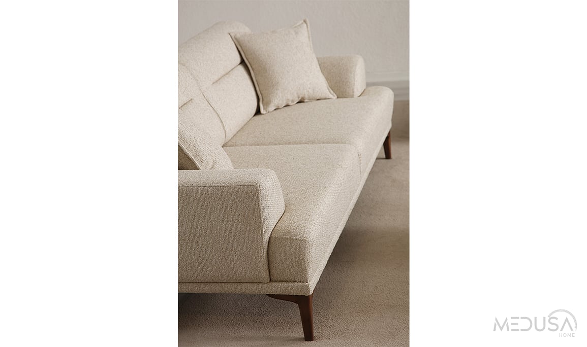 Medusa Home Mobilya - Vetra Vizon Üçlü Koltuk