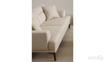 Medusa Home Mobilya - Vetra Vizon Üçlü Koltuk