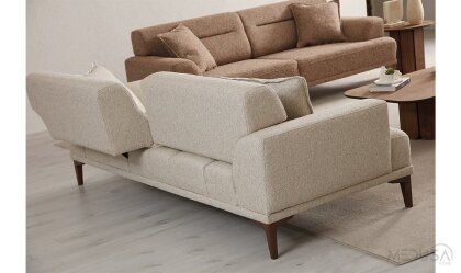 Medusa Home Mobilya - Vetra Vizon Üçlü Koltuk