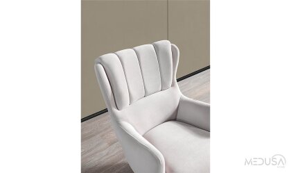Medusa Home Mobilya - Viela Beyaz Berjer