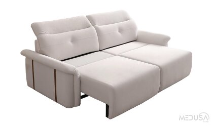 Medusa Home Mobilya - Vigo Sun Krem Motorlu Üçlü Koltuk