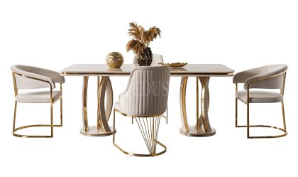 Medusa Home Mobilya - Vincent Cappucino Yemek Masası