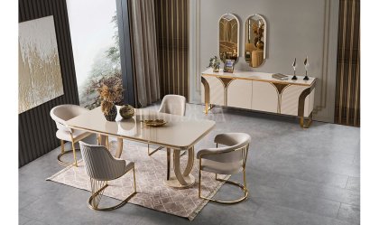 Medusa Home Mobilya - Vincent Cappucino Yemek Odası