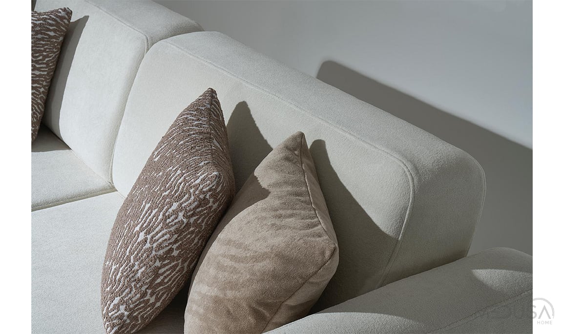 Medusa Home Mobilya - Violet Beyaz Üçlü Koltuk