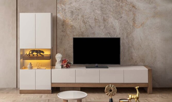 Viora Tv Sehpası + Vitrin