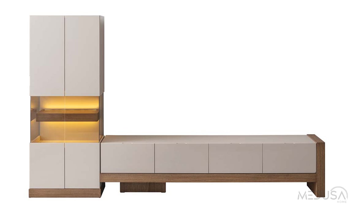 Medusa Home Mobilya - Viora Tv Sehpası + Vitrin