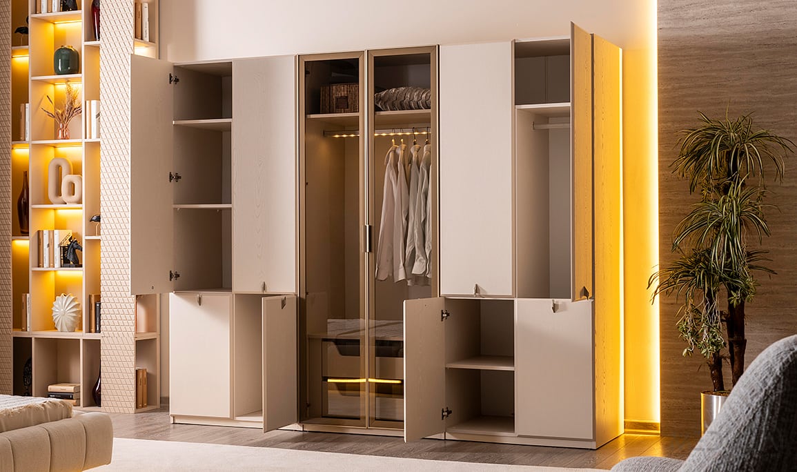 Medusa Home Mobilya - Viral 6 Kapılı Gardırop