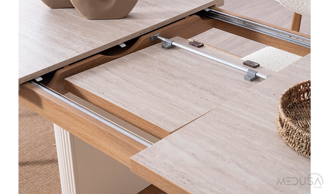 Medusa Home Mobilya - Virjin Bohem Açılır Yemek Masası