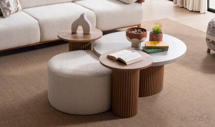 Medusa Home - Virjin Bohem Sehpa Seti Medusa Home - Virjin Bohem Sehpa Seti