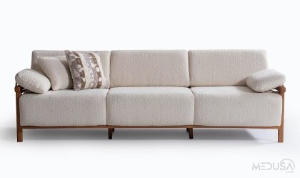 Medusa Home Mobilya - Virjin Bohem Üçlü Koltuk