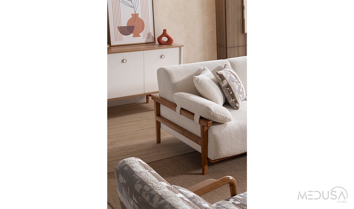 Medusa Home Mobilya - Virjin Bohem Üçlü Koltuk