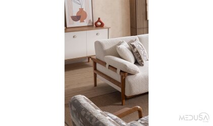 Medusa Home Mobilya - Virjin Bohem Üçlü Koltuk