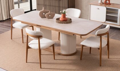 Medusa Home Mobilya - Virjin Bohem Yemek Odası