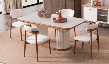 Medusa Home Mobilya - Virjin Bohem Yemek Odası