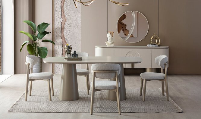 Medusa Home Mobilya - Vitor Bronz Yemek Odası - Modern Yemek Odaları