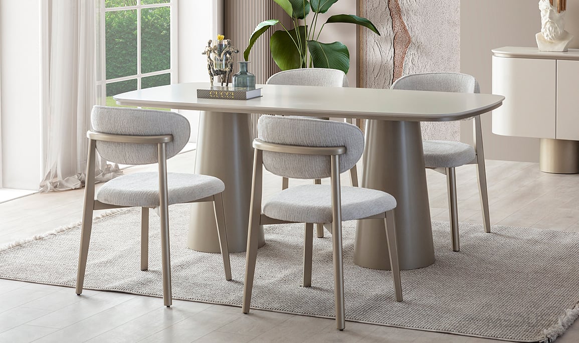 Medusa Home Mobilya - Vitor Bronz Yemek Odası