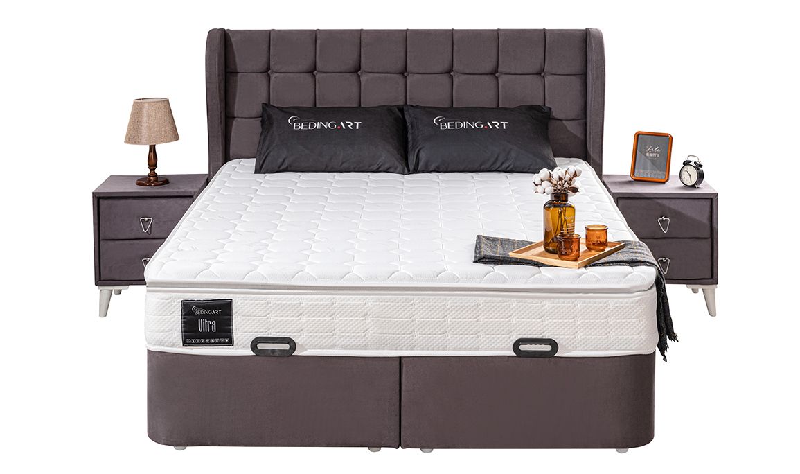 Medusa Home Mobilya - Vitra Set Baza Başlık Yatak