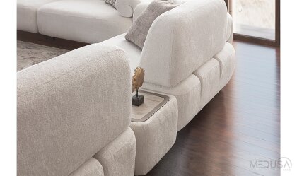 Medusa Home Mobilya - Vivo Sehpalı Üçlü Koltuk