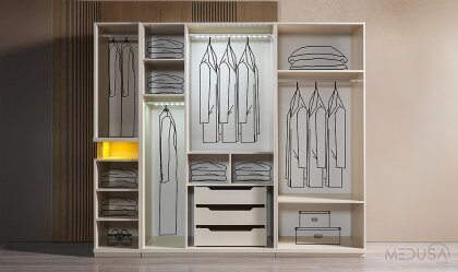 Medusa Home Mobilya - Vizon 6 Kapılı Gardırop