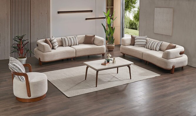 Vizyon Walnut Koltuk Takımı