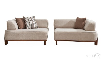 Medusa Home Mobilya - Vizyon Walnut Koltuk Takımı