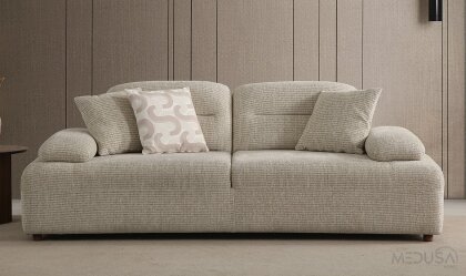 Medusa Home - Vonya Dokulu Üçlü Koltuk Medusa Home - Vonya Dokulu Üçlü Koltuk