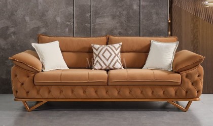 Medusa Home - Vortex Hardal Üçlü Koltuk Medusa Home - Vortex Hardal Üçlü Koltuk