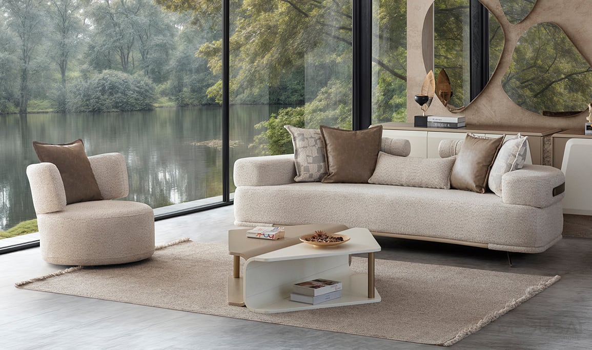 Medusa Home Mobilya - Voxa Üçlü Koltuk