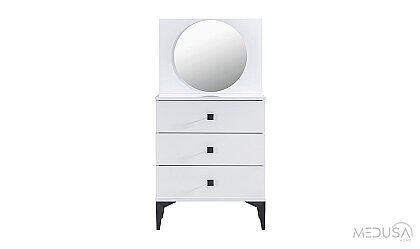 Medusa Home Mobilya - White 4 Kapaklı Genç Odası