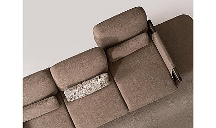 Medusa Home Mobilya - Wood Kahve Üçlü Koltuk
