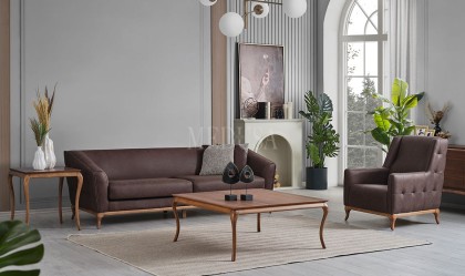 Medusa Home Mobilya - Woody Üçlü Koltuk 01