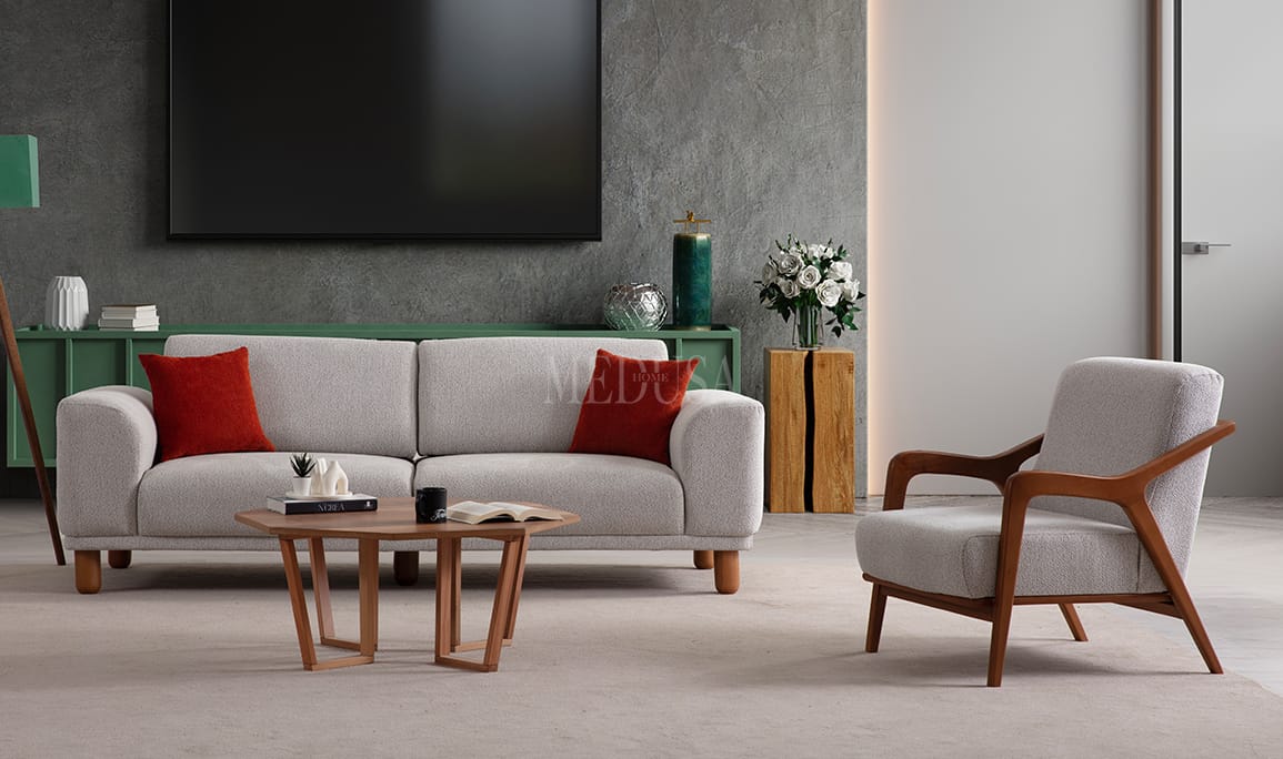 Medusa Home Mobilya - Yasemin Üçlü Koltuk