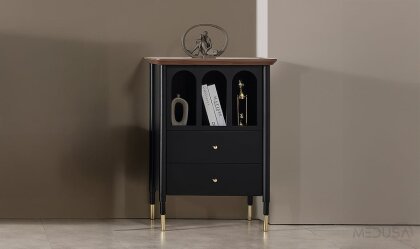 Medusa Home Mobilya - Yıldız Siyah Büfe