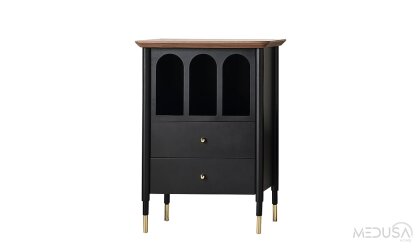 Medusa Home Mobilya - Yıldız Siyah Büfe