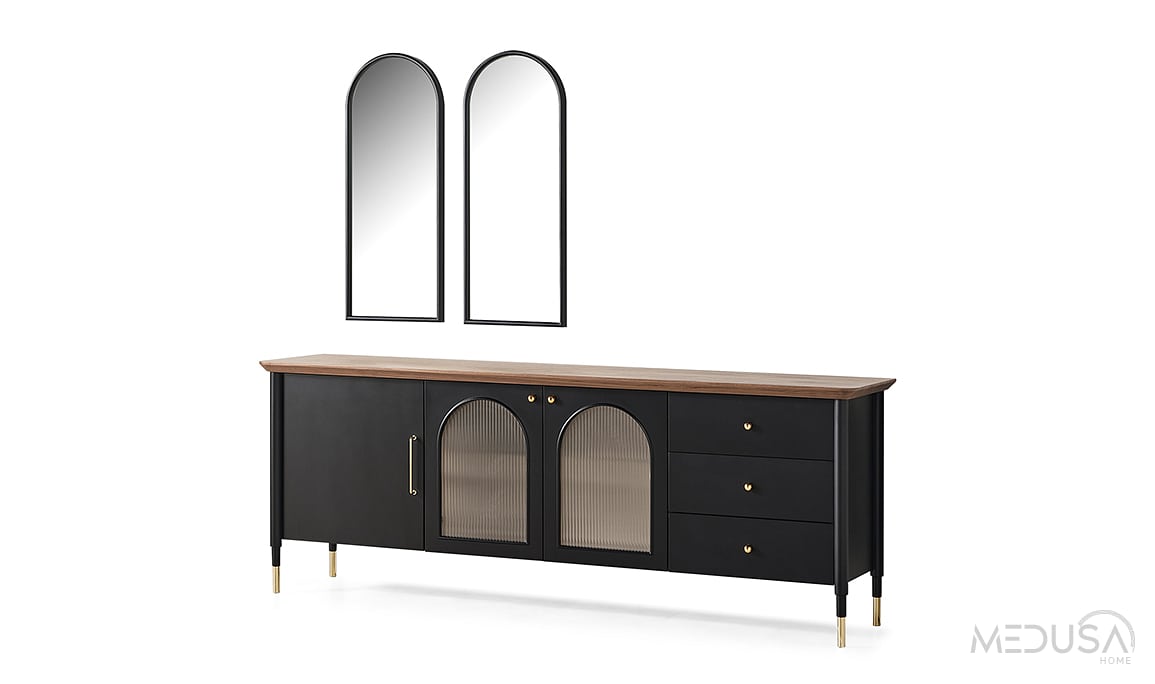 Medusa Home Mobilya - Yıldız Siyah Konsol