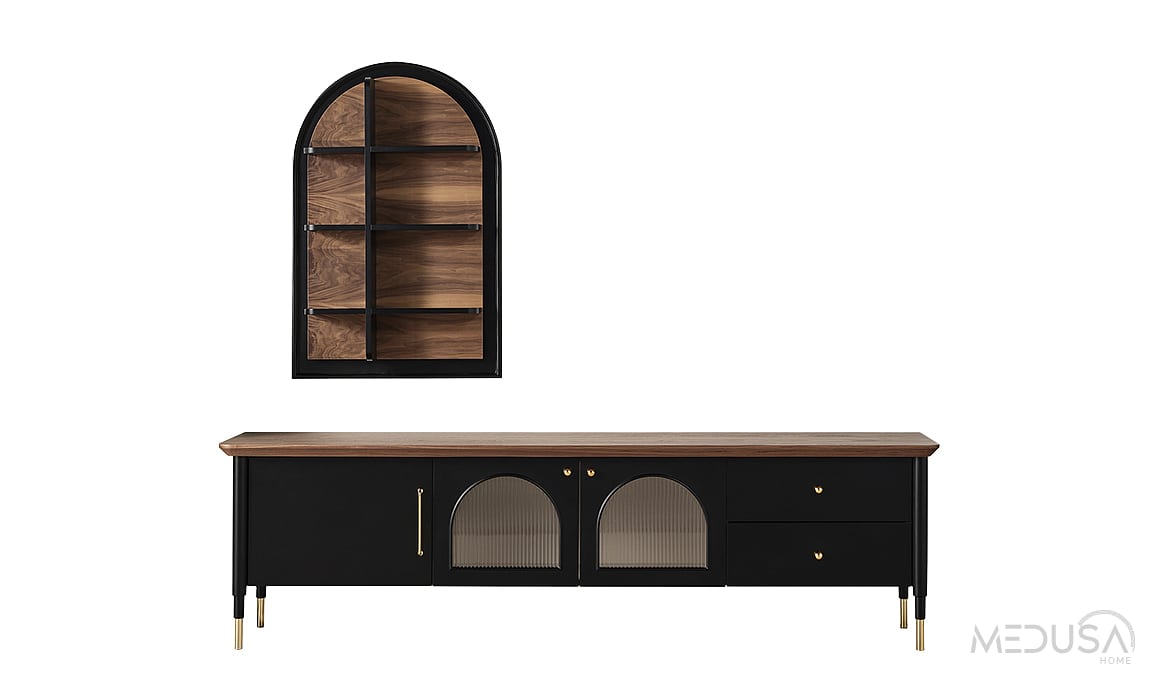 Medusa Home Mobilya - Yıldız Siyah Tv Ünitesi