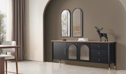 Medusa Home Mobilya - Yıldız Siyah Yemek Odası