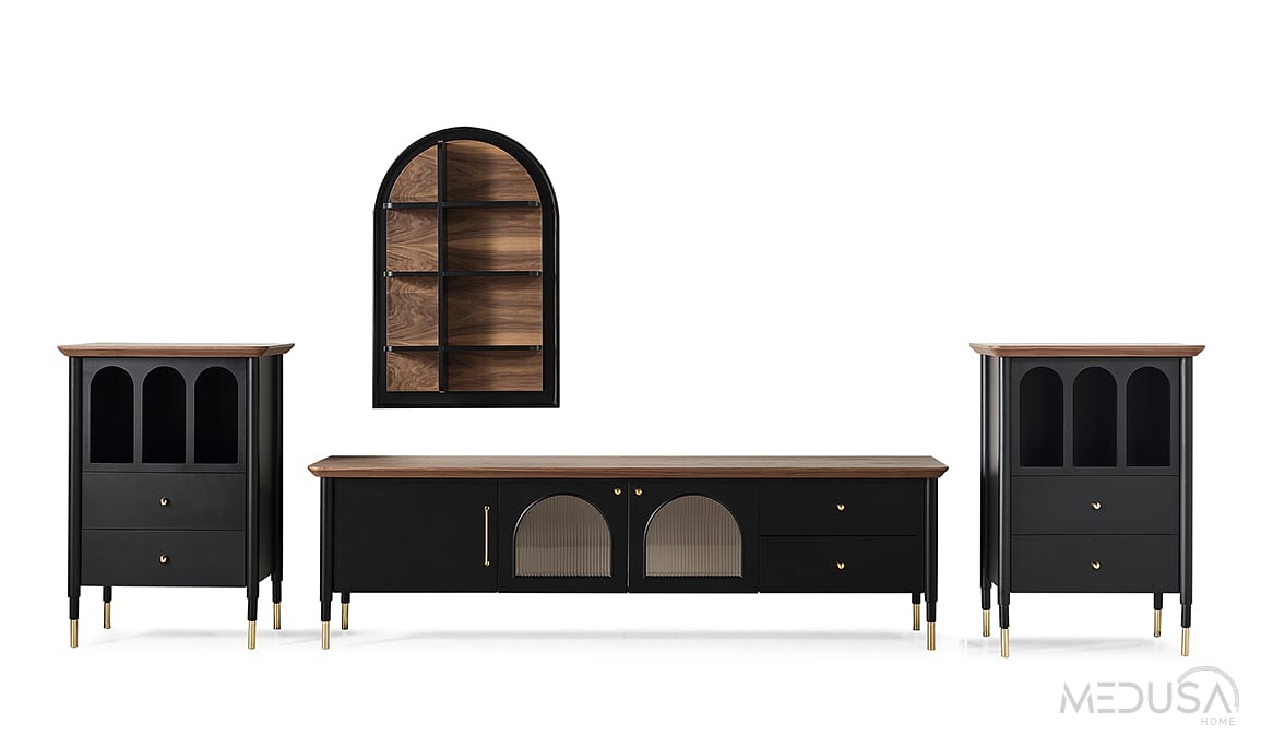 Medusa Home Mobilya - Yıldız Siyah Yemek Odası