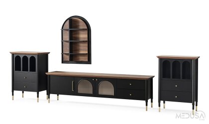 Medusa Home Mobilya - Yıldız Siyah Yemek Odası