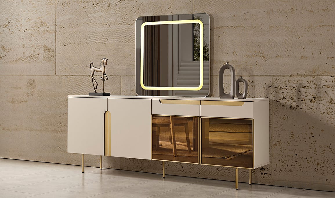 Medusa Home Mobilya - Zara Gold Konsol