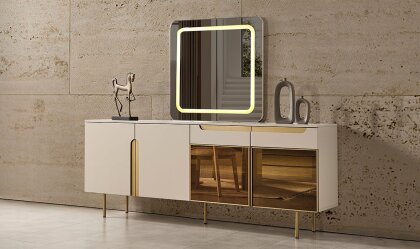 Medusa Home Mobilya - Zara Gold Yemek Odası