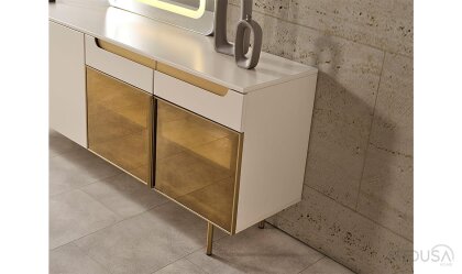 Medusa Home Mobilya - Zara Gold Yemek Odası