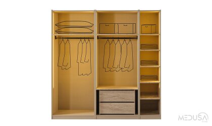 Medusa Home Mobilya - Zara Köşe Gardırop